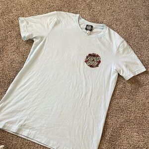 Santa Cruz baby blue shirt with flowers medium